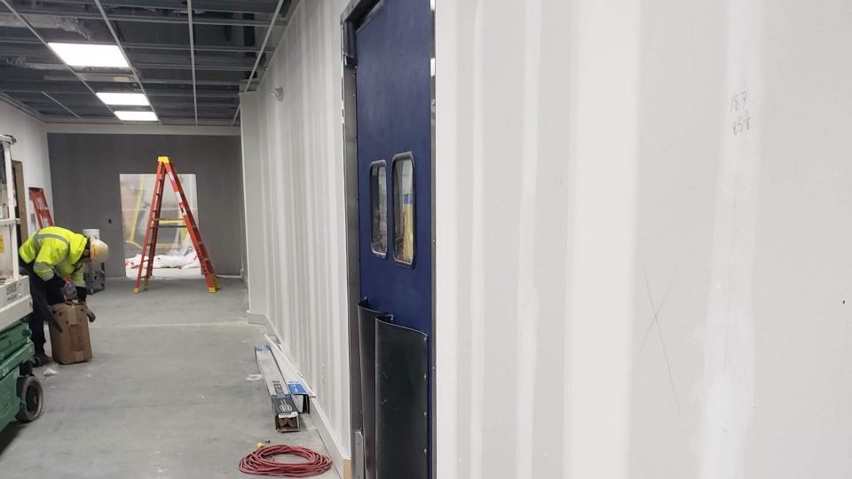 Hardy hallway 2 - drywall finishing